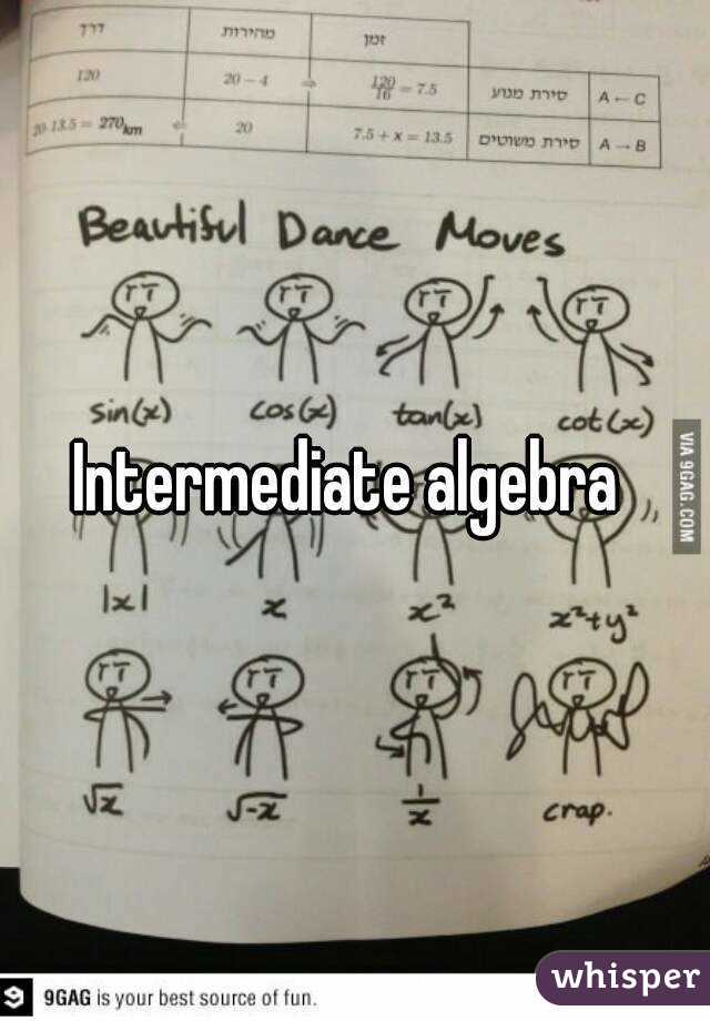 Intermediate algebra 