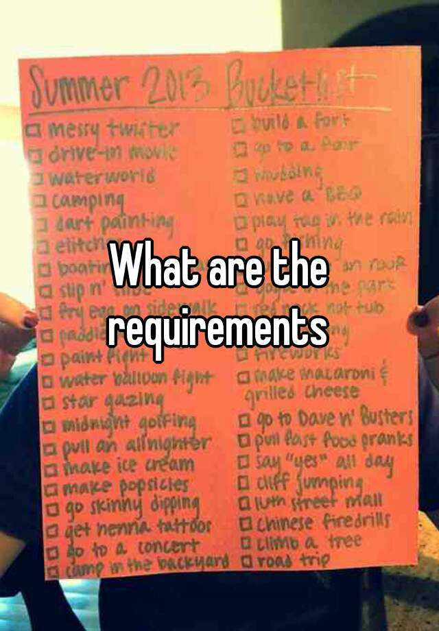 what-are-the-requirements