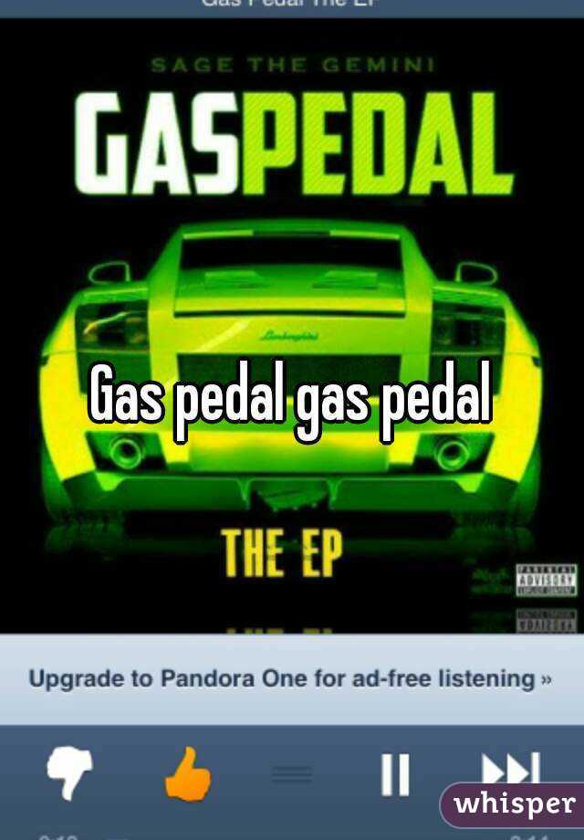 Gas pedal gas pedal