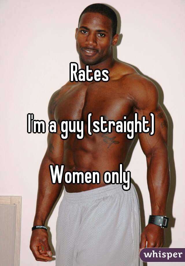 Rates 

I'm a guy (straight)

Women only 