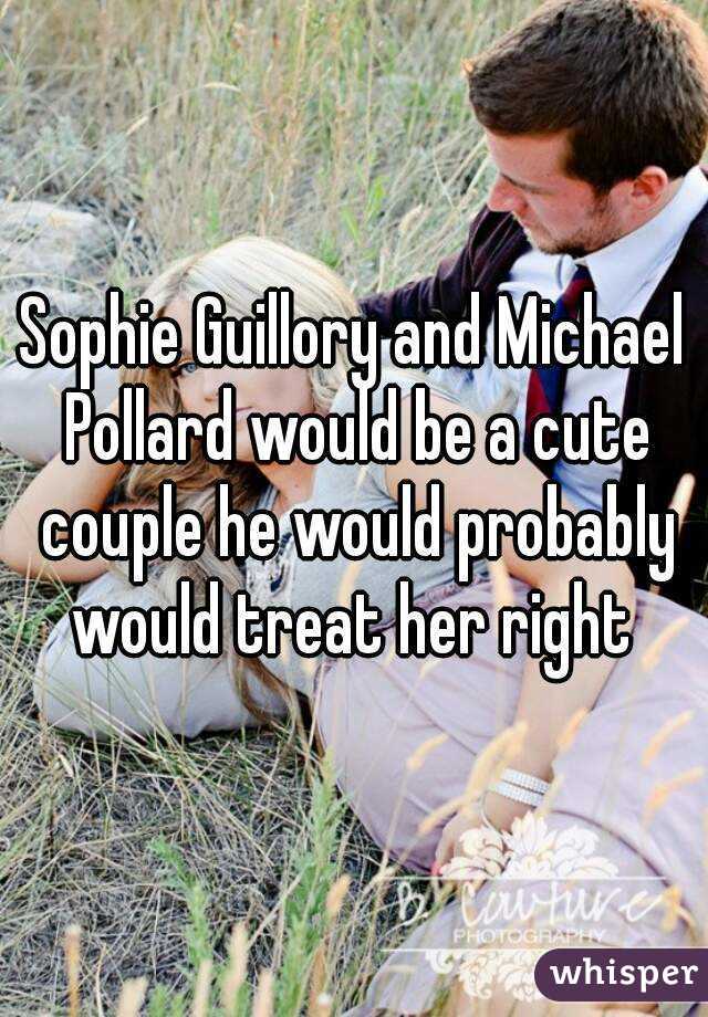 Sophie Guillory and Michael Pollard would be a cute couple he would probably would treat her right 