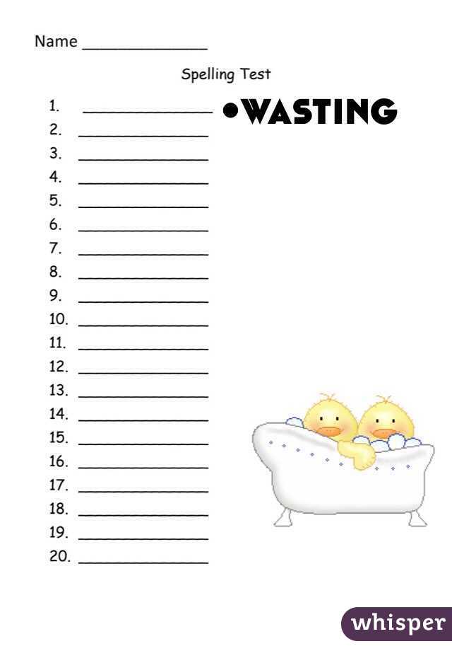 •wasting