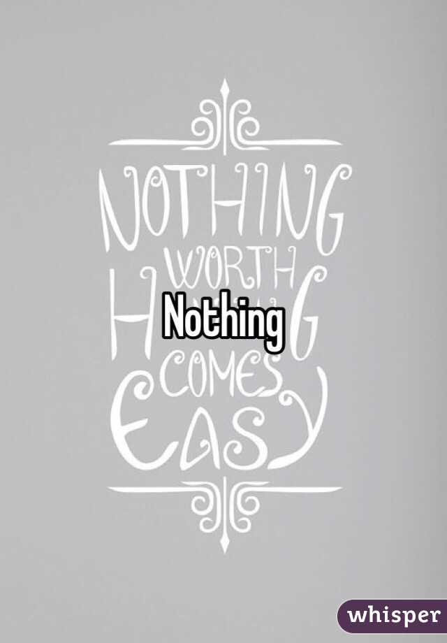Nothing 