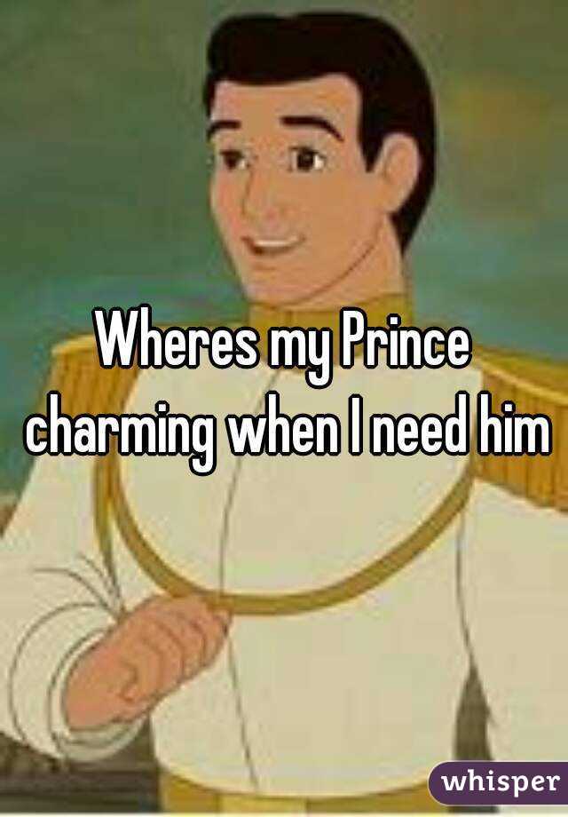 Wheres my Prince charming when I need him