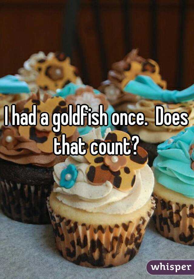 I had a goldfish once.  Does that count? 