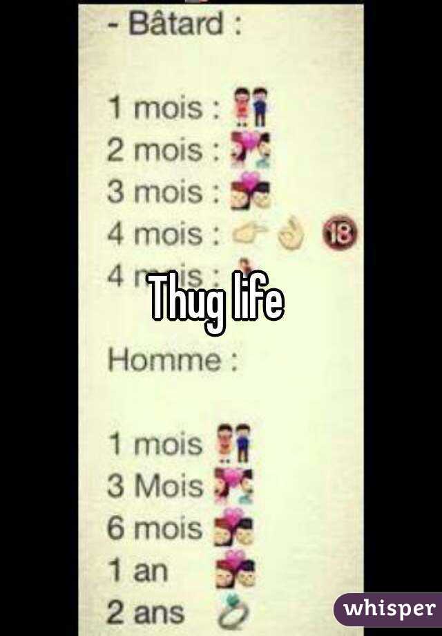 Thug life 
