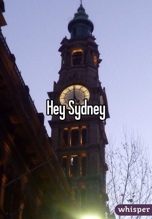 Hey Sydney 