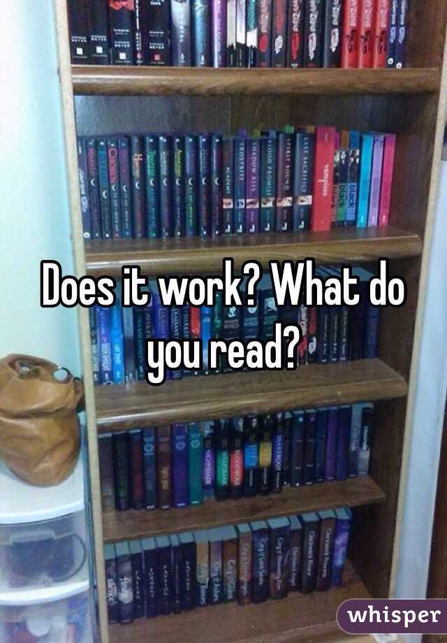 Does it work? What do you read?