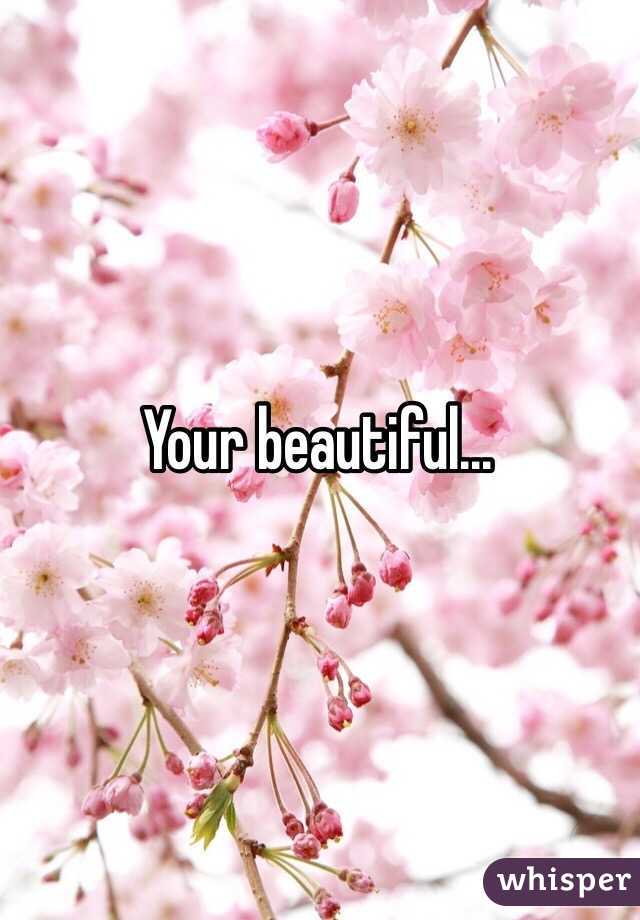 Your beautiful...