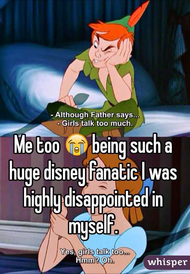 Me too 😭 being such a huge disney fanatic I was highly disappointed in myself. 