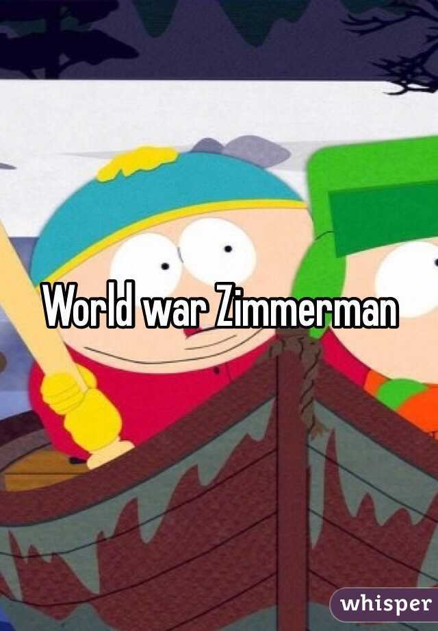 World war Zimmerman 