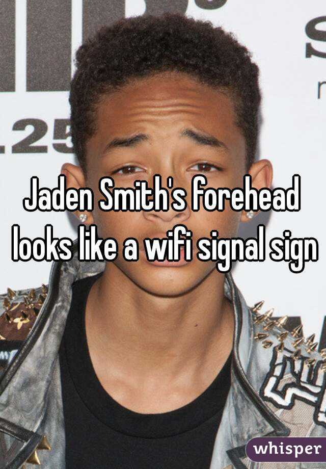 Jaden Smith's forehead looks like a wifi signal sign