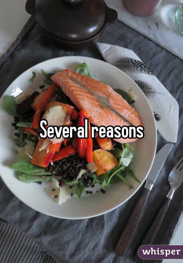 Several reasons 