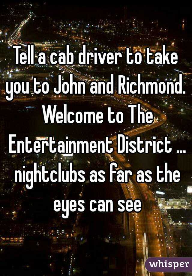 Tell a cab driver to take you to John and Richmond.  Welcome to The Entertainment District ... nightclubs as far as the eyes can see