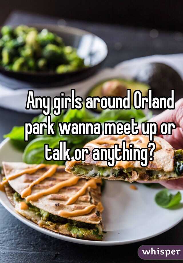 Any girls around Orland park wanna meet up or talk or anything?