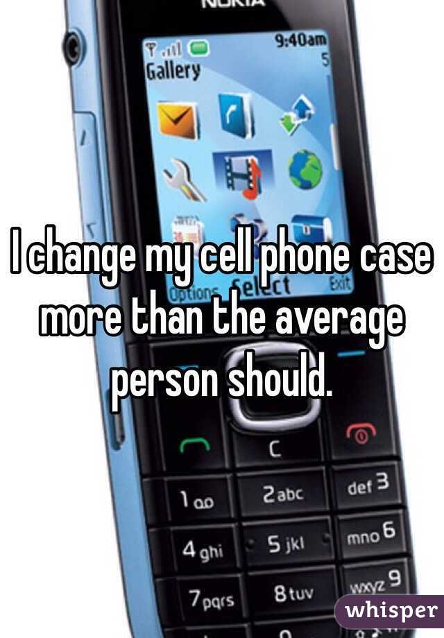 I change my cell phone case more than the average person should.  