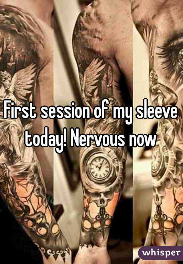 First session of my sleeve today! Nervous now 