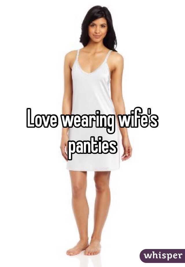 Love wearing wife's panties