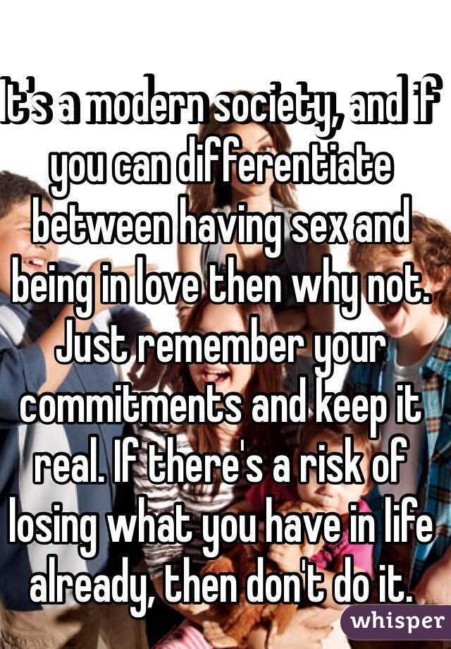 It's a modern society, and if you can differentiate between having sex and being in love then why not. 
Just remember your commitments and keep it real. If there's a risk of losing what you have in life already, then don't do it.