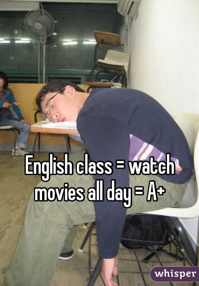 movies watch english class