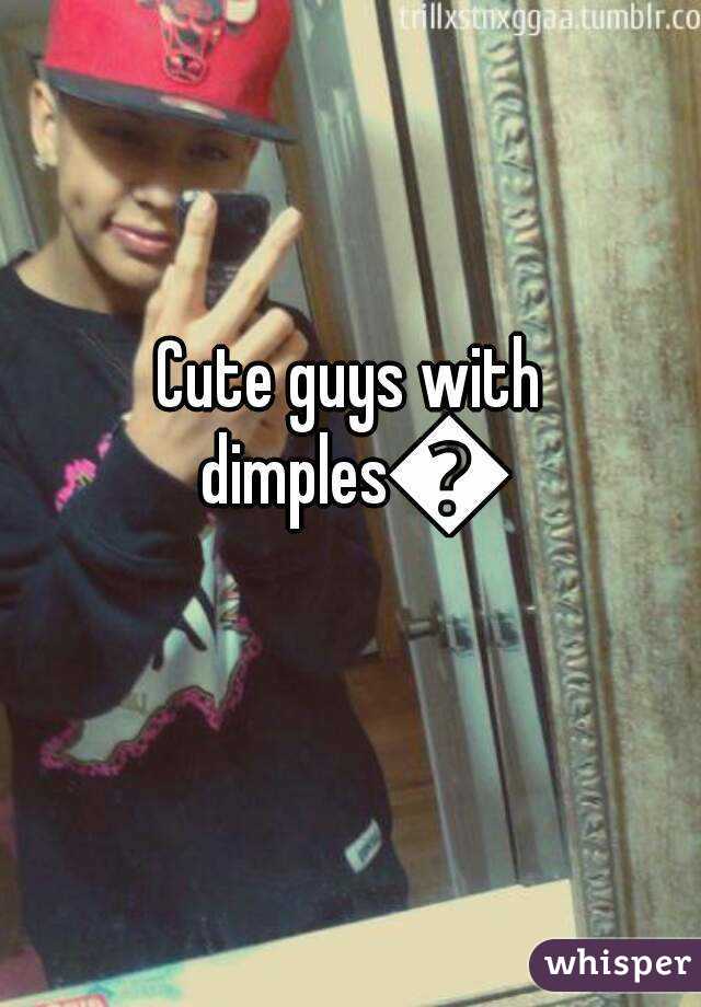 fine boys tumblr with dimples