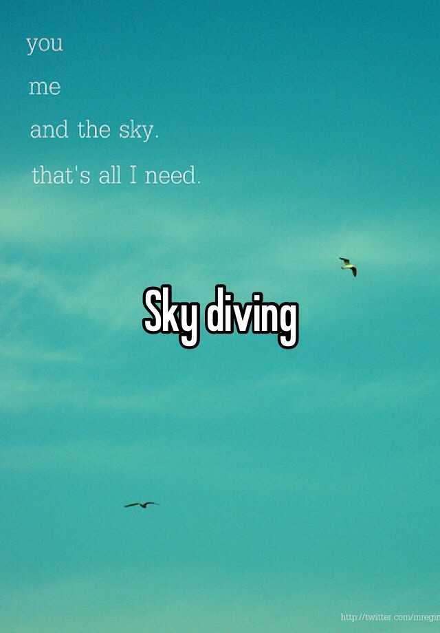 sky-diving