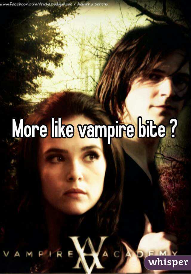 More like vampire bite ?