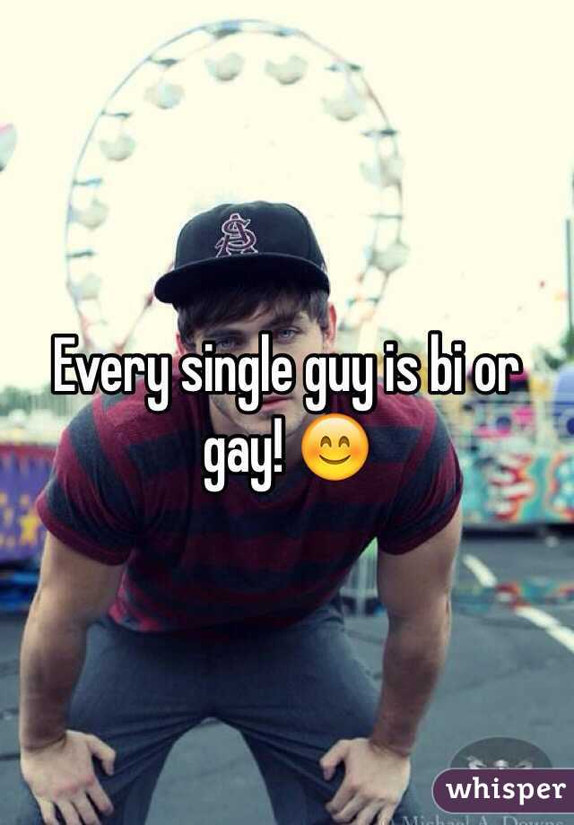 Every single guy is bi or gay! 😊