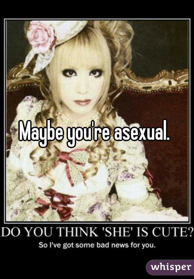 Maybe you're asexual. 