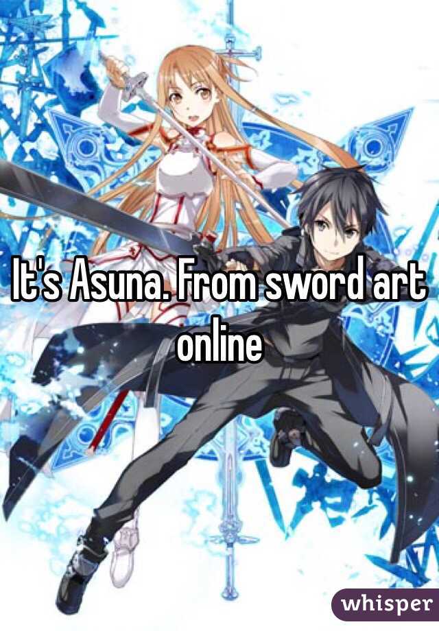 It's Asuna. From sword art online 