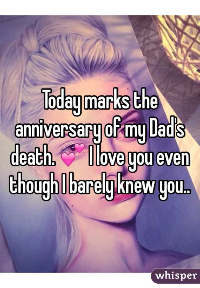 Today marks the anniversary of my Dad's death. 💕 I love you even though I barely knew you..