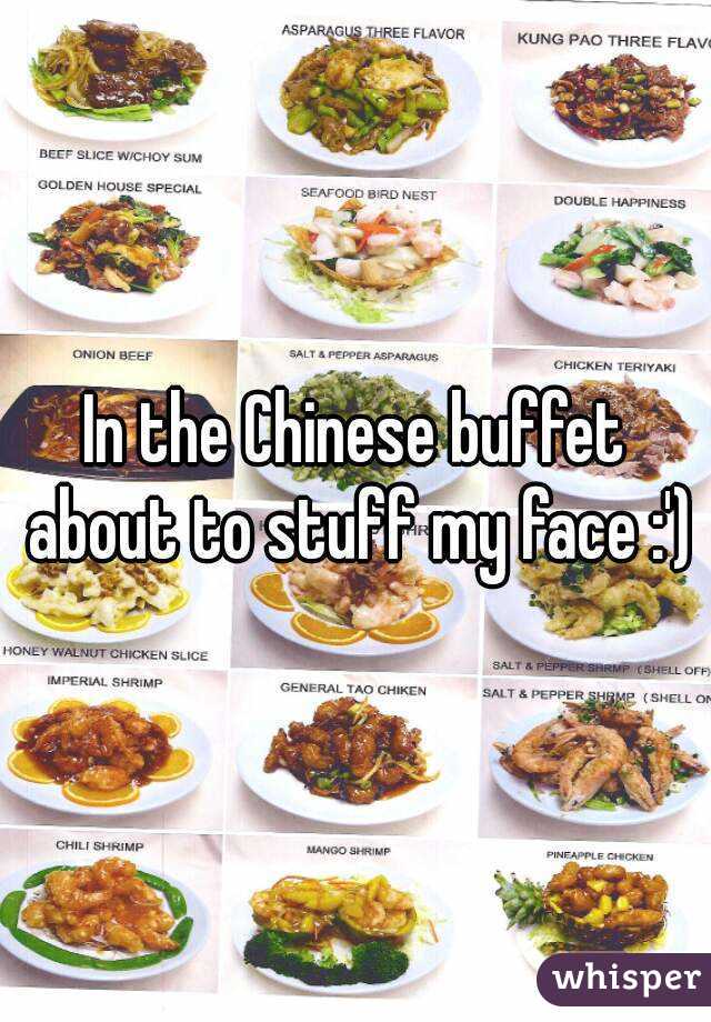 In the Chinese buffet about to stuff my face :')