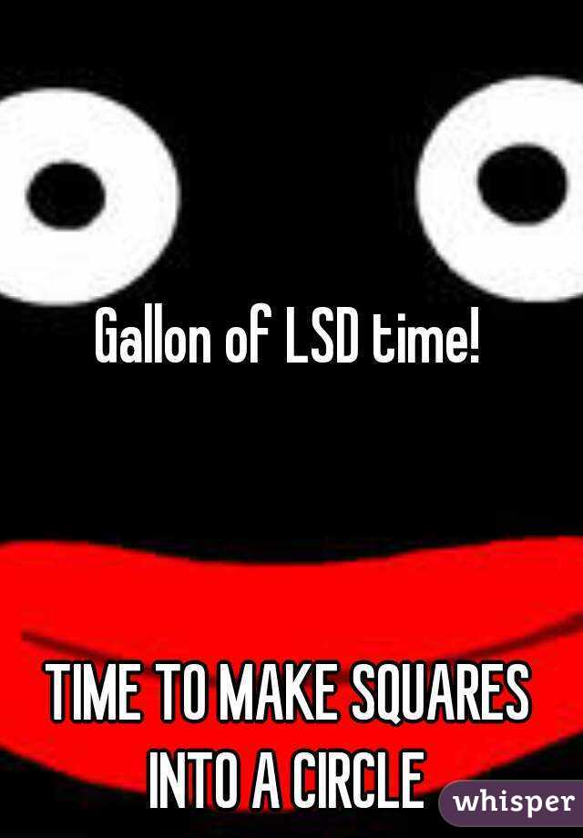 Gallon of LSD time!



TIME TO MAKE SQUARES INTO A CIRCLE 