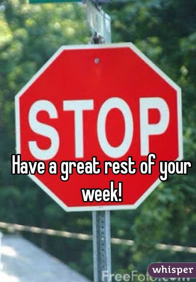Have a great rest of your week! 