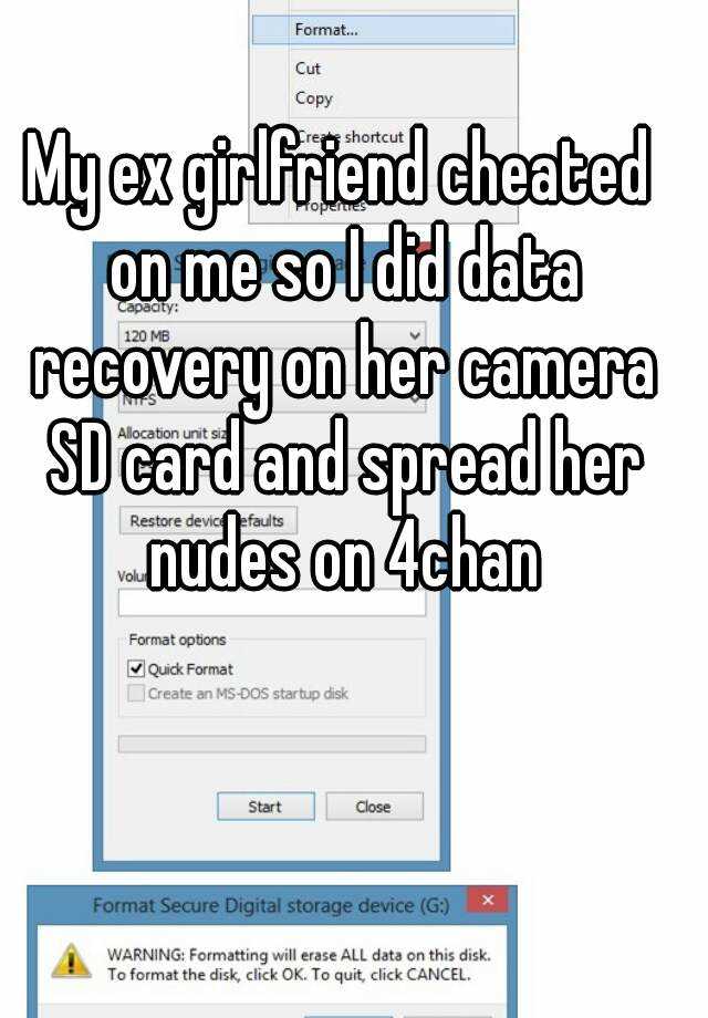 My Ex Girlfriend Cheated On Me So I Did Data Recovery On Her Camera Sd