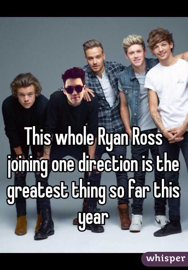 This whole Ryan Ross joining one direction is the greatest thing so far this year