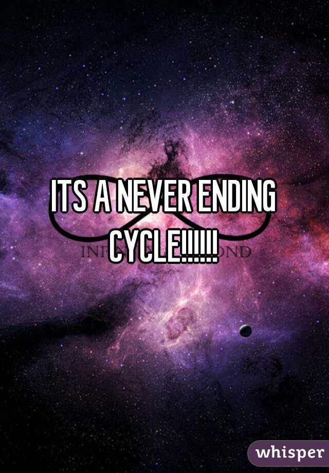 ITS A NEVER ENDING CYCLE!!!!!! 