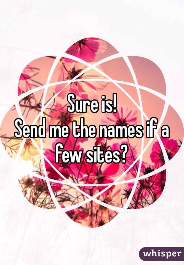 Sure is!
Send me the names if a few sites? 