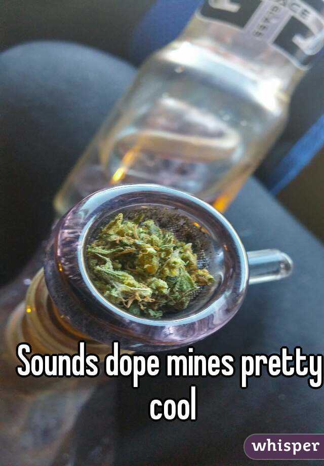 Sounds dope mines pretty cool