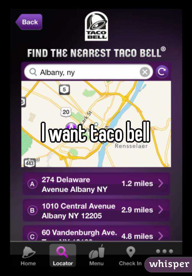 I want taco bell