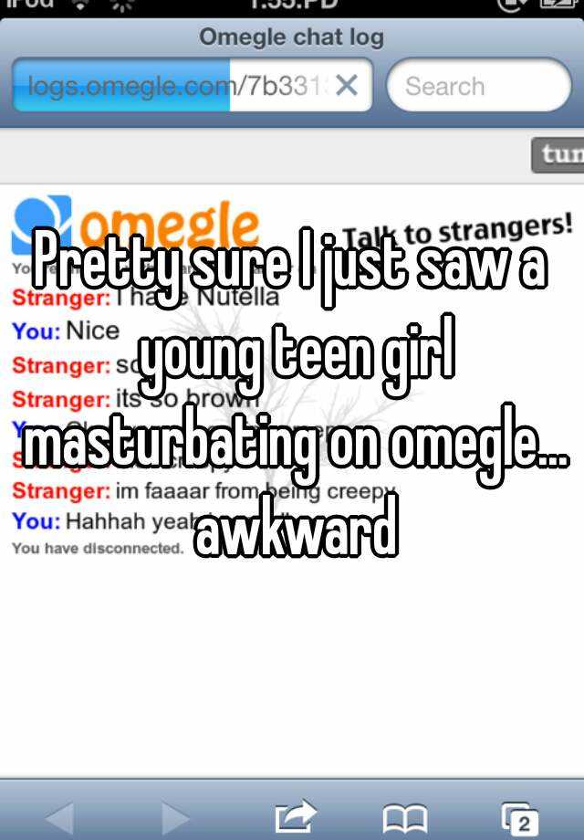 Omegle Teen Watches Guy Cum