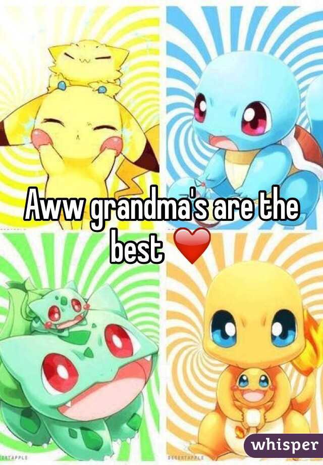 Aww grandma's are the best ❤️