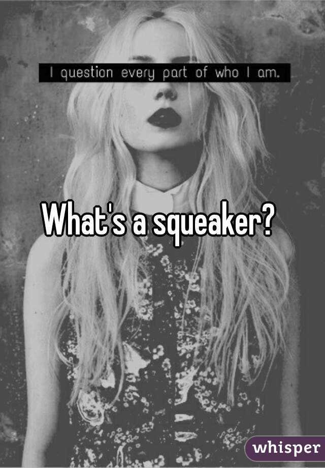 What's a squeaker? 