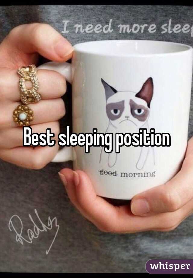 Best sleeping position 