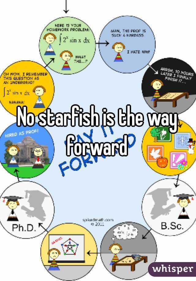 No starfish is the way forward 