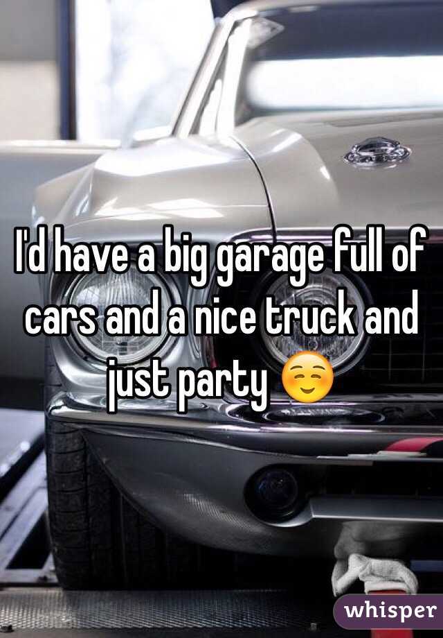 I'd have a big garage full of cars and a nice truck and just party ☺️