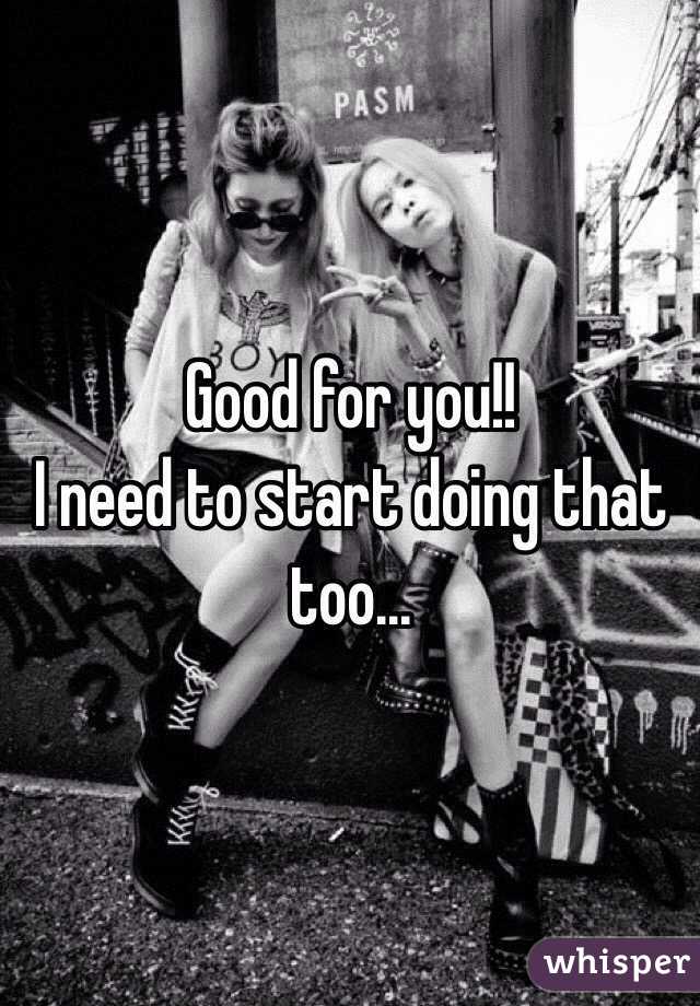 Good for you!!
I need to start doing that too...