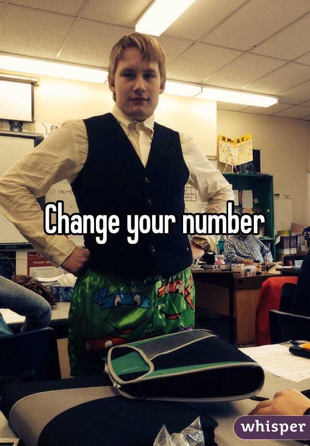 Change your number