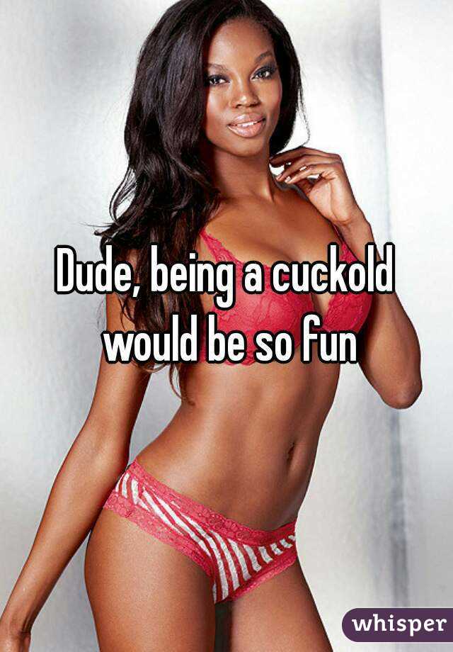 Dude, being a cuckold would be so fun