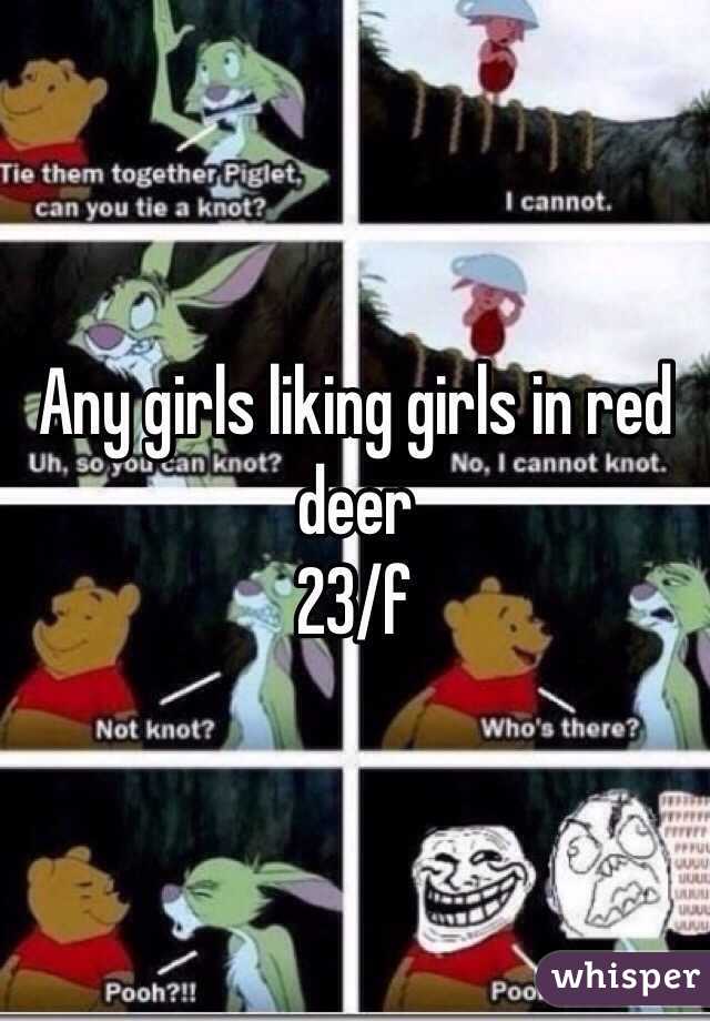 Any girls liking girls in red deer
23/f